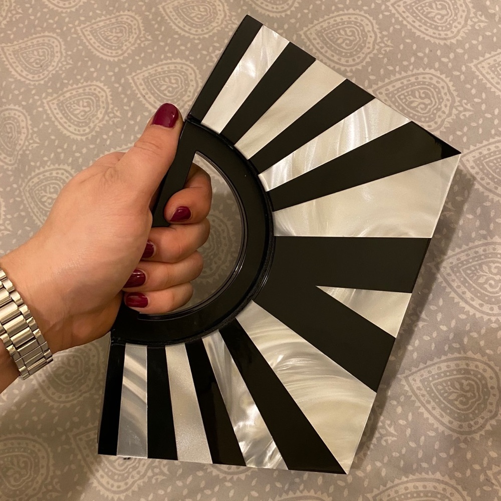 Zebra print purse